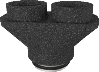 Duco - DucoBox Luchttoevoeraansluitstuk Broekstuk 125/125/160 Mm