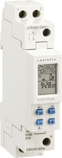 Paladin - Mini Terminal Digitale schakelklok vr paneelbouw Schakkl Astro Dig Wk 1Kan