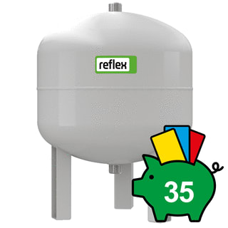 Reflex - V Opslagvat (verwarming/koeling syst) Buffervat V40 Grijs Grs
