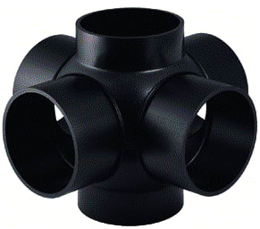 Geberit - PE Fitting met 6 aansluitingen koglstk6a 369.610.16.1