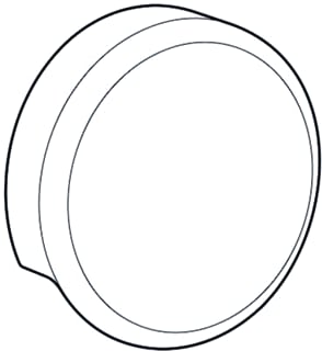 Geberit - Toebeh./onderd. badkameraccessoires Afdekking Voor Sproeikop
