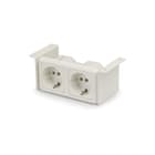 OCS - Ulm Bureau aansluitunit 2X230V Ra 2M Gst18-3 Wit