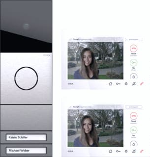 Gira - Deurintercom-set Video opbouw 7 TWEEGEZ WON VID OB7 EDEL