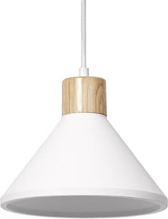 Ledvance - Pendelarmatuur dec plaster wood e27