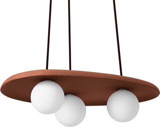 Ledvance - Pendelarmatuur dec clay nest 3xg9