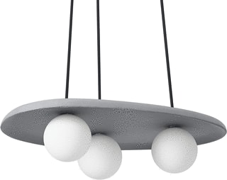 Ledvance - Pendelarmatuur dec concrete nest p 3xg9