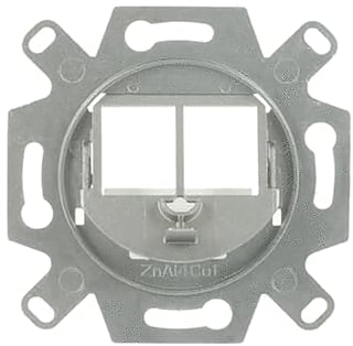 ABB Busch-Jaeger - Inzetplaat schakelmateriaal Comm Adapt Keystone 2V Zilv