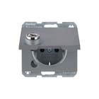 Hager Berker - K.5 Wandcontactdoos (WCD schakelmat.) Wcd Ra Deks Slot K5 Alu