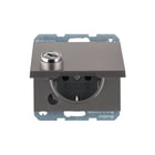 Hager Berker - K.5 Wandcontactdoos (WCD schakelmat.) Wcd Ra Deks Slot K5 Rvs