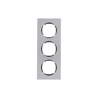 Hager Berker - R.8 Afdekraam schakelmateriaal Afdkrm 3V R8 Edelstaal