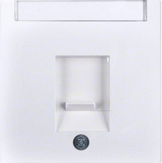 Hager Berker - S.1/B.3/B.7 Inzetplaat schakelmateriaal Centrdl 1V S1/B3/B7 Pwit