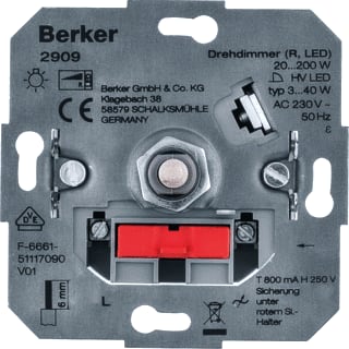 Hager Berker - Dimmer Draaidim R Led