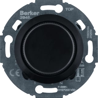 Hager Berker - 1930 Comfort Dimmer Bijpost Draaidim Zw