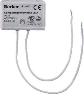 Hager Berker - Elektr. toebeh. v verlichtingsarm. Led Compensatiemod