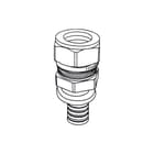 REHAU - RAUTITAN MX Fitting met 2 aansluitingen ov.gng+w1/8"-22mm xd3
