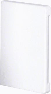 Hager - Tehalit BR65 Eindschot wandgoot/zuil Teha Eindplt 65X100Mm Wit