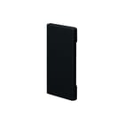 Hager - Tehalit BR65 Eindschot wandgoot/zuil Teha Eindplaat 65X130 Zwart