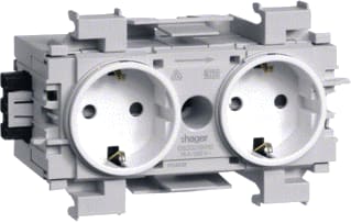 Hager - Tehalit Ecoline Wandcontactdoos (WCD schakelmat.) Teha Wcd 2V Wt