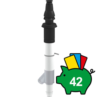 Burgerhout - Skyline Rookgasdakdoorvoer 3000 combi pp 60/100 125