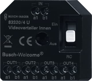 ABB Busch-Jaeger - Busch-Welcome Aanvull. app. deur-/video-intercom Wlcm Akt Videoverdlr 4Kan