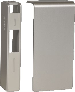 Hager - Tehalit SL Eindschot plintgoot Teha Eindstuk, Aluminium