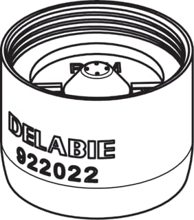 Delabie - Straalregelaar (Mousseur) M22Bi Instlbr Se2