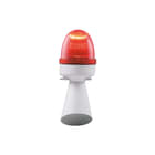Sirena - SLEM Optische/akoestische signaalgever slemf rood 240vac 92db