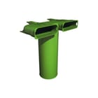Ubbink - Air Excellent Verbindingsstuk ovaal luchtkanaal Air Exc Ae45Sc Adapt 90Gr