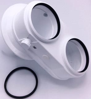 Remeha - Toeb./onderd. gasgestookte cv-ketel Adapter Rga/Ltv 2X100Mm.