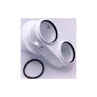 Remeha - Toeb./onderd. gasgestookte cv-ketel Adapter Rga/Ltv 2X100Mm.