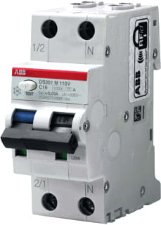 ABB - System pro M compact DS201M Aardlekautomaat Aardlaut B16/0,3