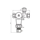 Qlite - Boileraansluitgroep inlaatcombi 15mm-kn ds20