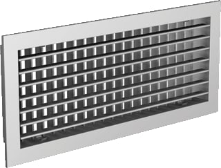 Barcol-Air - Toevoer/retour GKBOOO4 Lamellenrooster Wand/Kan.Rooster 300X200