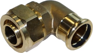 Henco - Fitting met 2 aansluitingen Pers Bocht 26X22 Cusi
