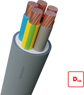 Nexans - Installatiekabel YMvK Dca-s2 Flex Voedingskabel v/a 1 kV vaste aanleg 5G35 Mt