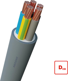 Nexans - Installatiekabel YMvK Dca-s2 Voedingskabel v/a 1 kV vaste aanleg 5G10 Mt
