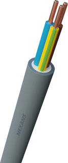 Nexans - Installatiekabel YMvK Dca-s2 Voedingskabel v/a 1 kV vaste aanleg 3G2,5 Ri100