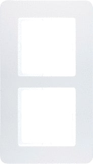 Hager Berker - Q.7 Afdekraam schakelmateriaal Afdkrm 2V Berker Q7 Wt