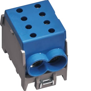 Hager - Aansluitklem voor hoofdkabel Verdelkl 1P 4X70Mm Bl