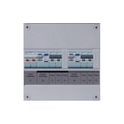 Hager - Groepenkast, geassembleerd 4Grpverd Hs 2X 30Ma 1-Fase