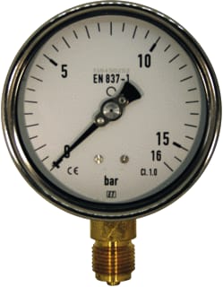 Ubel - 1001 Buisveermanometer Manometer 100Mm 0-0.6 Bar