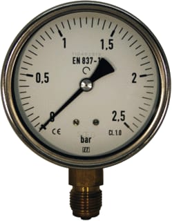 Ubel - 1001 Buisveermanometer Manometer 100Mm 0-2.5 Bar