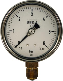 Ubel - 1001 Buisveermanometer Manometer 100 Mm 0-6 Bar