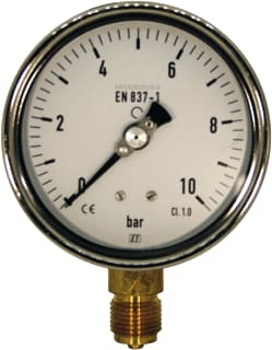Ubel - 1001 Buisveermanometer Manometer 100 Mm 0-10 Bar