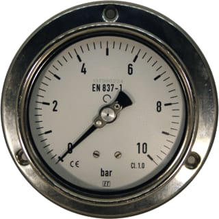 Ubel - 1001AP Buisveermanometer Manometer 100 Mm 0-10 Bar