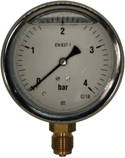 Ubel - 1004 Buisveermanometer Manometer 100 Mm 0-4 Bar