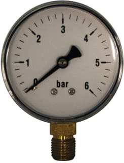 Ubel - 1007 Buisveermanometer Manometer 63 Mm 0-6 Bar