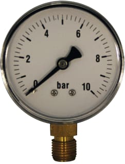 Ubel - 1007 Buisveermanometer Manometer 63 Mm 0-10 Bar