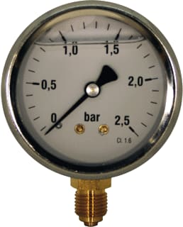 Ubel - 1010 Buisveermanometer Manometer 63 Mm 0-2.5 Bar