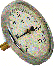 Ubel - 1088 Bimetaalthermometer Bimetaaltherm 80 Mm 0-120